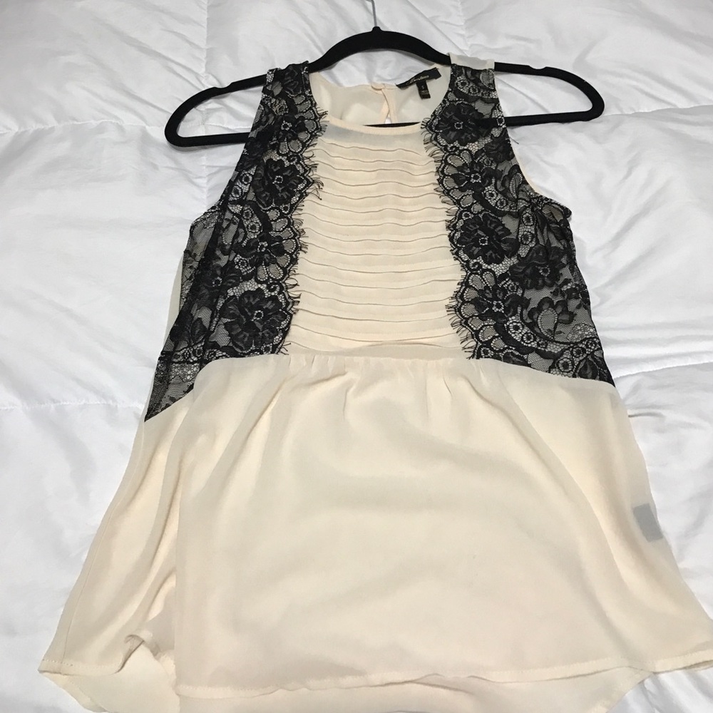 Sheer sleeveless top