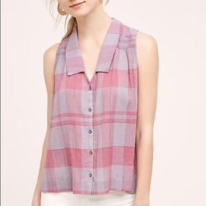 Anthropologie tank, pink/purple, size 10