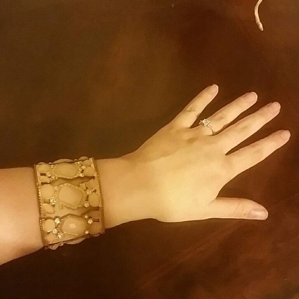 Peach & Gold Bracelet