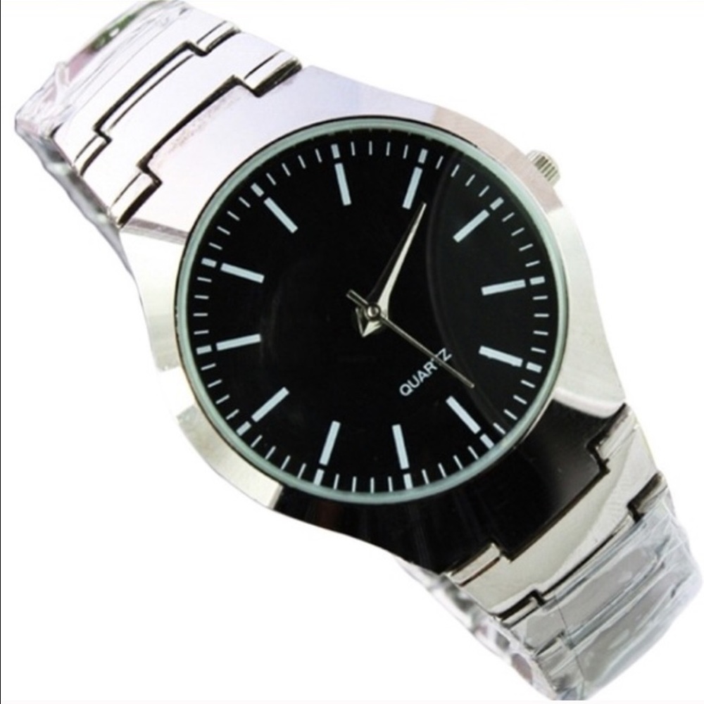 Men's Stainless Steel Quartz Wrist Watch⏱