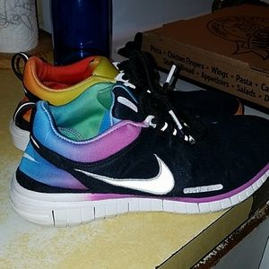 Nike #BeFree Rainbow Sneakers