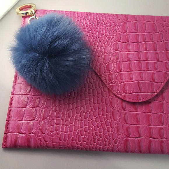 Genuine Fox Fur pompom bag charm/key chain - Picture 2 of 4