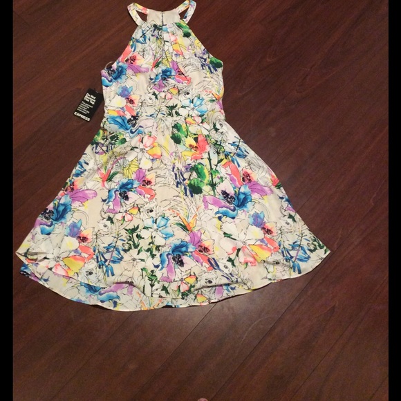 No trades. Express spring floral dress NWT - Picture 1 of 3