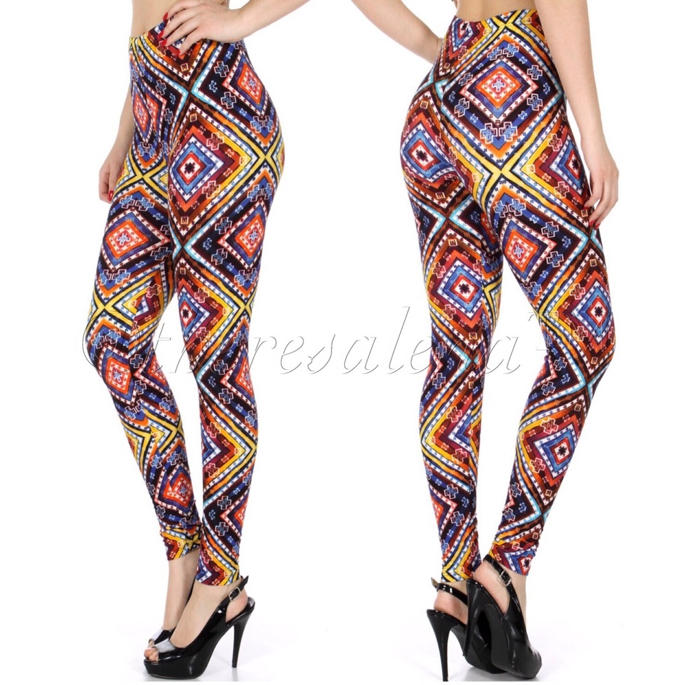 Diamonds & Cross Softbrush Leggings