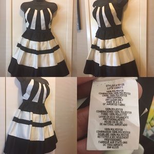 Black & White cocktail/prom dress