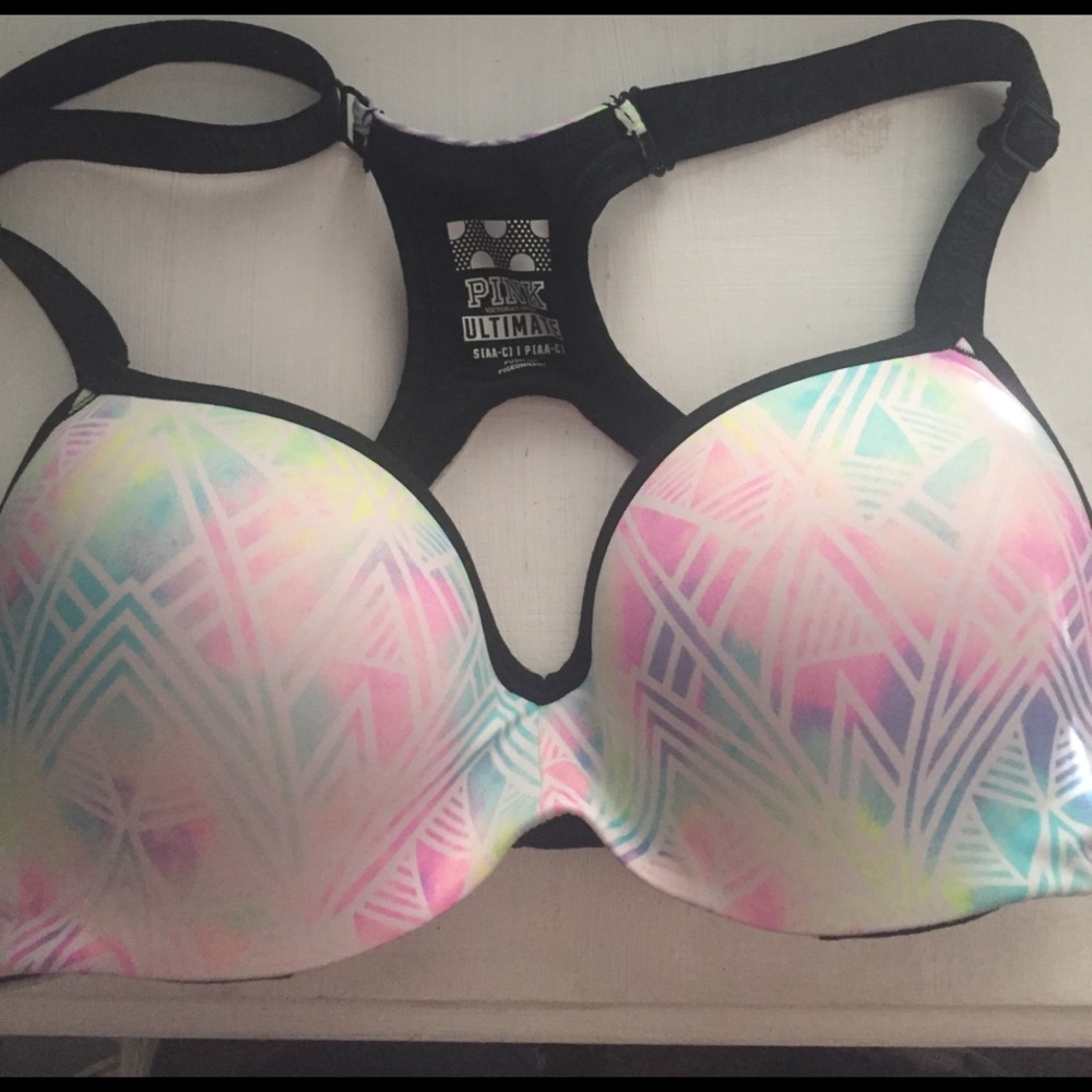PINK PUSH UP SPORTS BRA