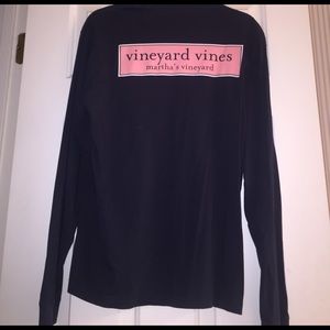 Navy Vineyard Vines long sleeve t-shirt.