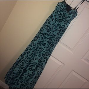 Beautiful blue cheetah print dress