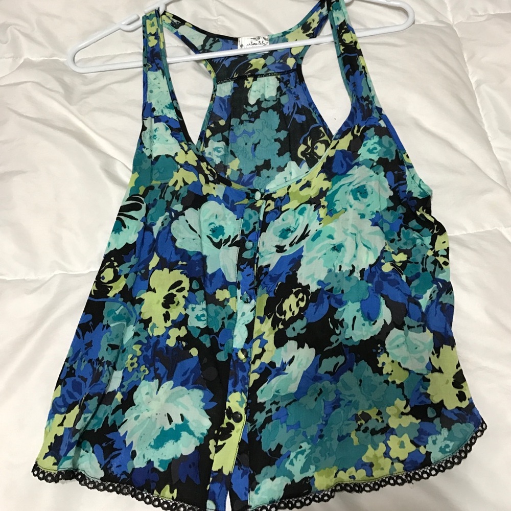 Floral Free People crop top