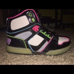 Multi-colored kid's sneakers!