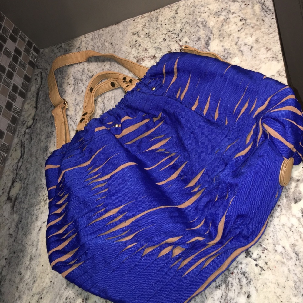 Royal blue side bag