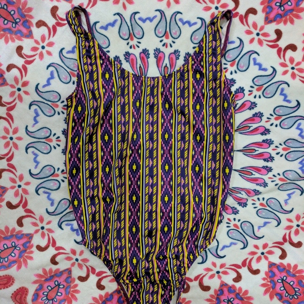 NWT american apparel printed malibu one piece
