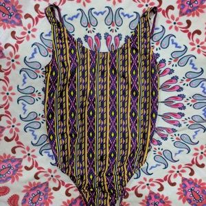 NWT american apparel printed malibu one piece
