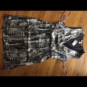 Black and white pattern dress