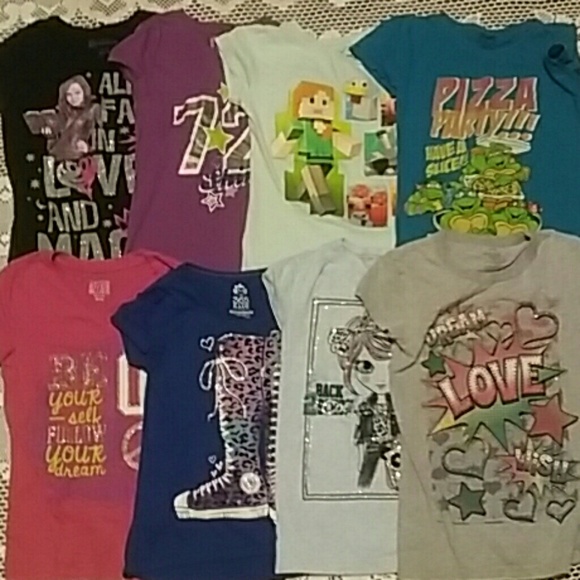 Other - 16 t-shirts size 7 and 8