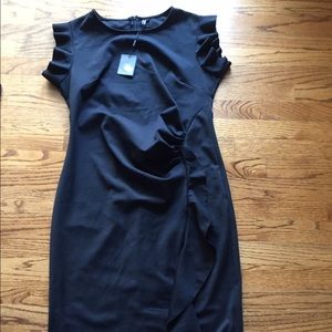 Black form fitting dress