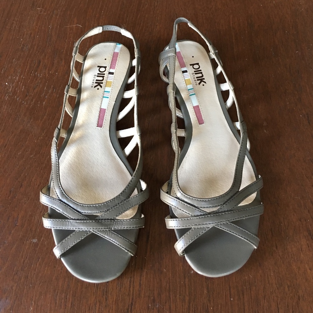 Pink Grey Sandals