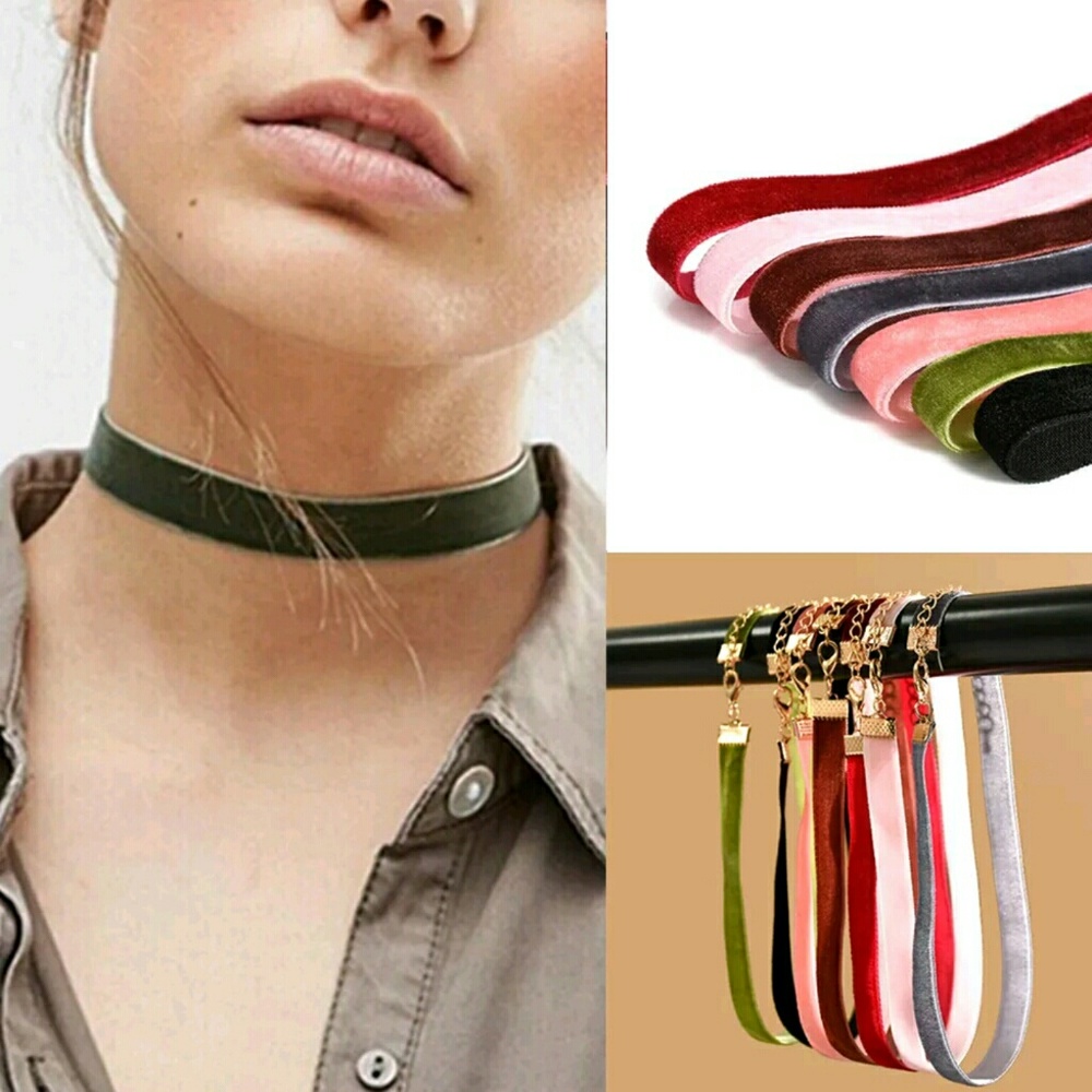 Colorful Velvet Chokers. $15 Each! ☆ 2 for $20