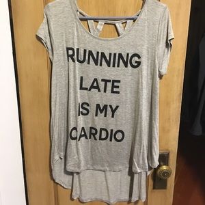 Running late is my cardio