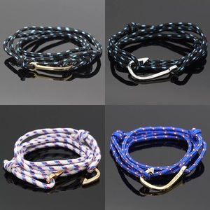 Nautical Rope Fish Hook Bracelet