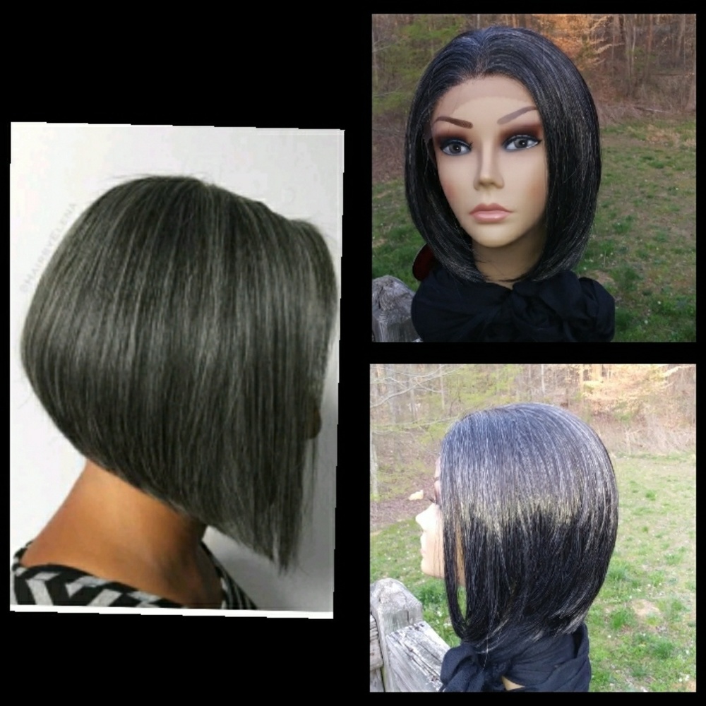STUNNING!!!!!! SALT AND PEPPER  LACE WIG