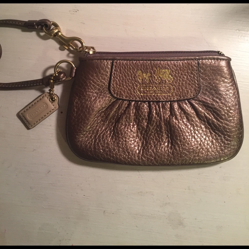 Authentic Coach wristlet / change purse