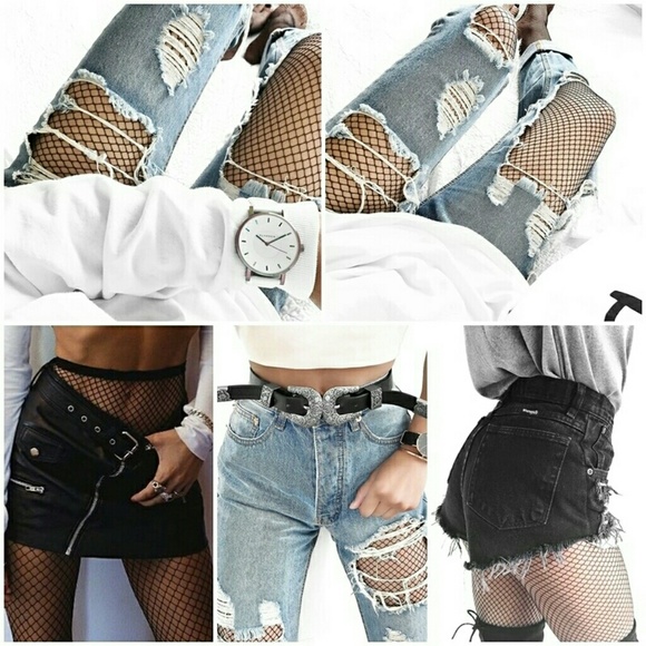 Party Hollow out sexy pantyhose female Mesh black - Picture 6 of 8