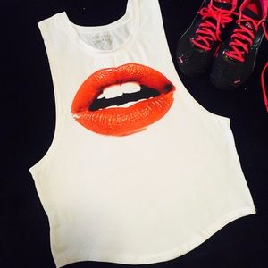 Sexy Lips Muscle Tee