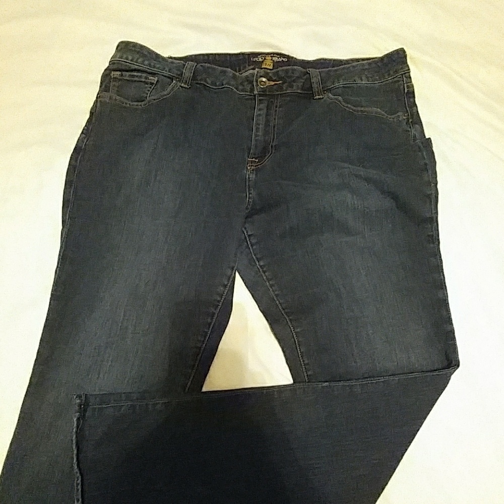 Lucky Brand Gingerboot Dark Jeans Size 18w