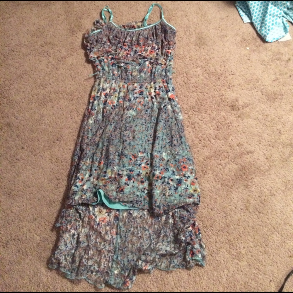 Floral high-low dress