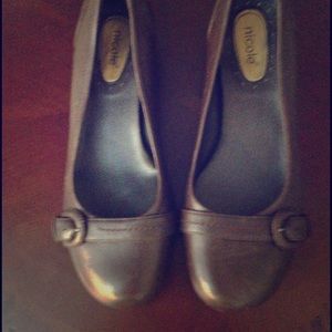 Nicole chocolate brown flats
