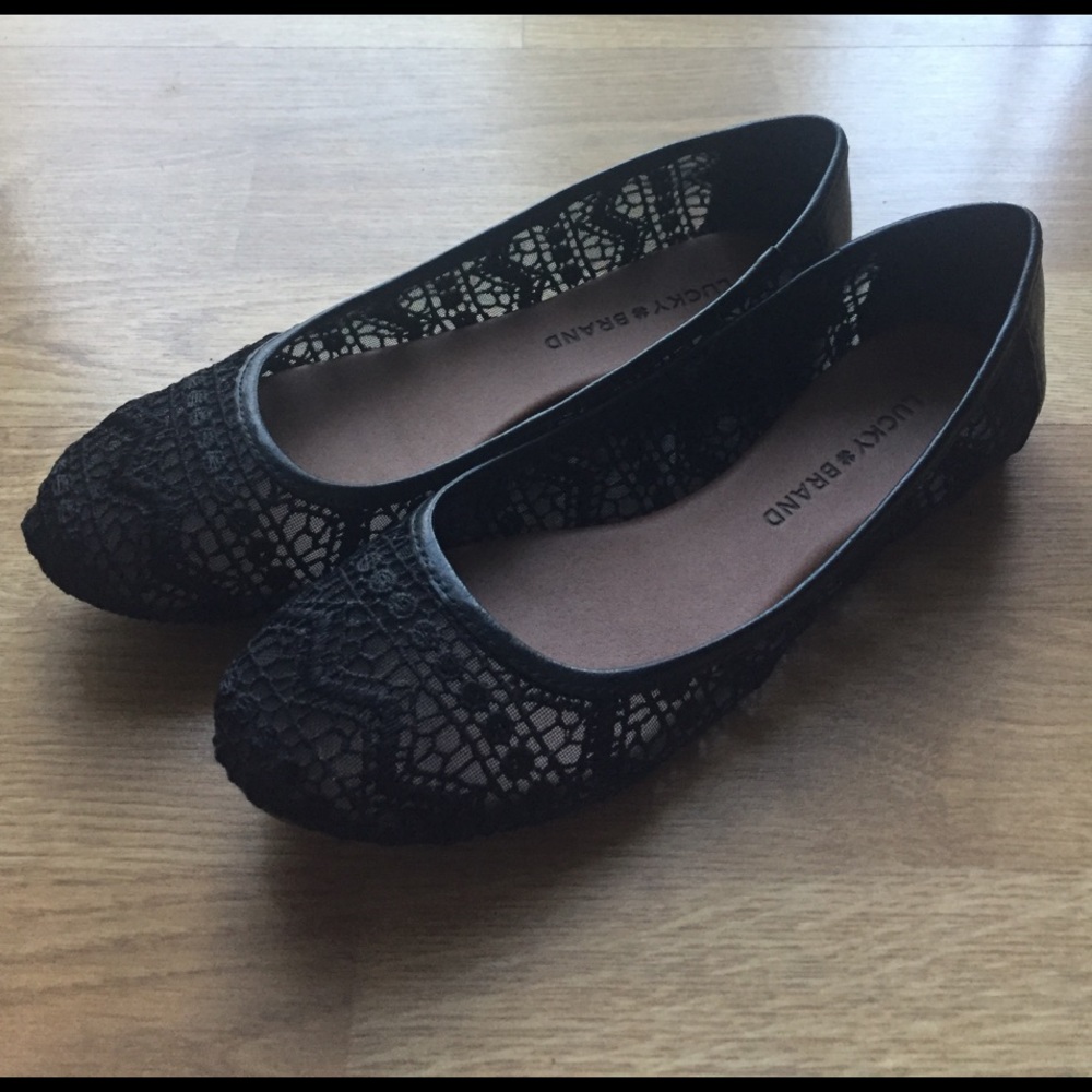 🍀Lucky Brand Lace Ballet Flats