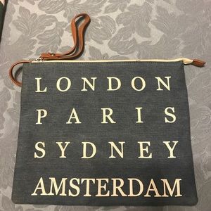 Denim cute wrislet/crossbody bag!