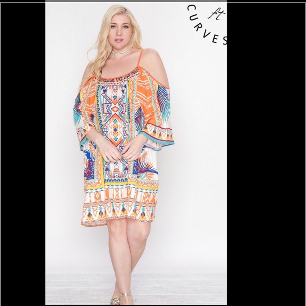 Cold shoulder dress