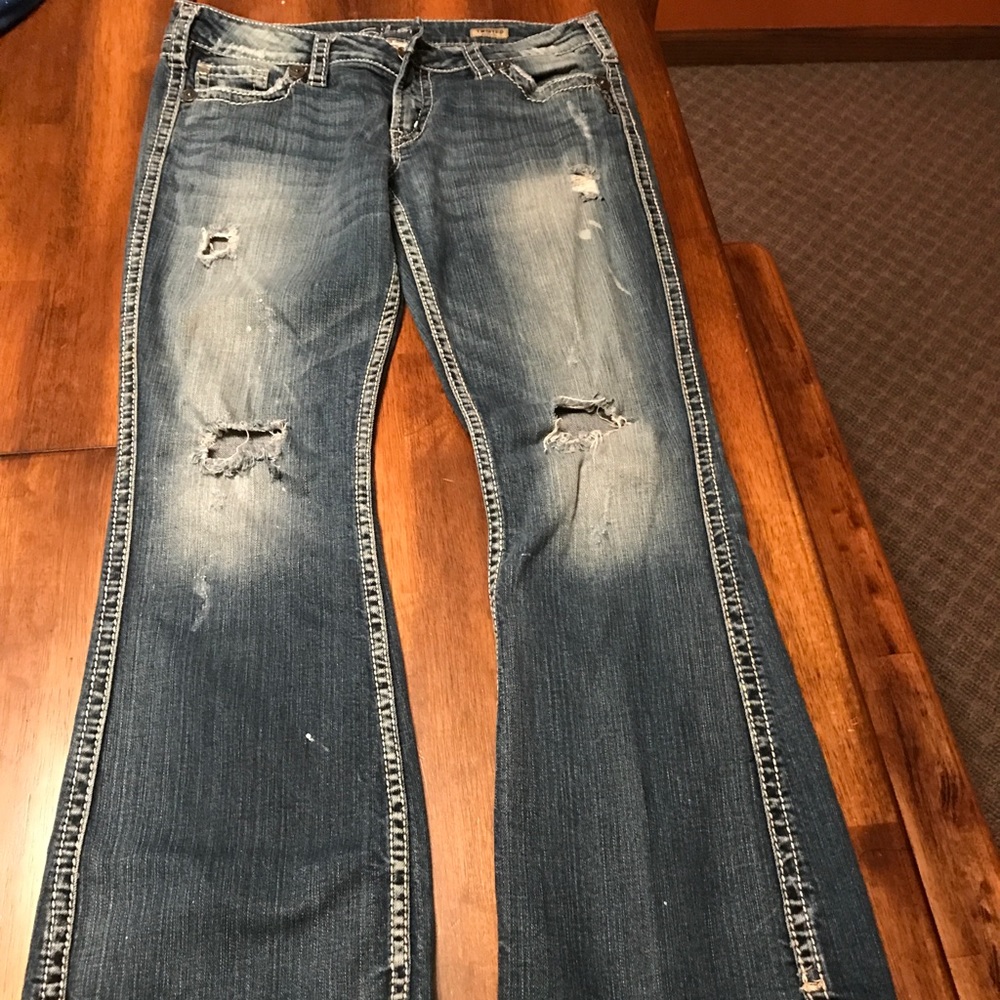 Silver twisted boot cut W31/L31