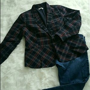 Plaid Blazer