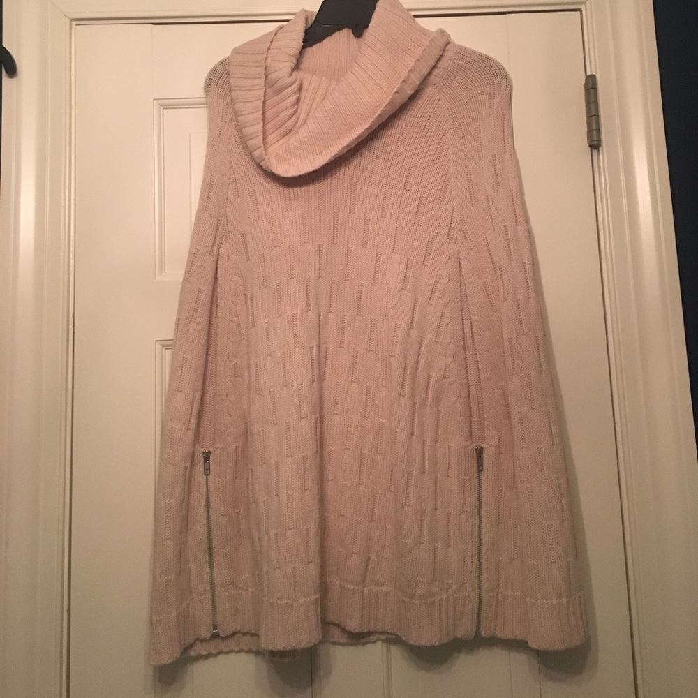 Fashionable sweater poncho