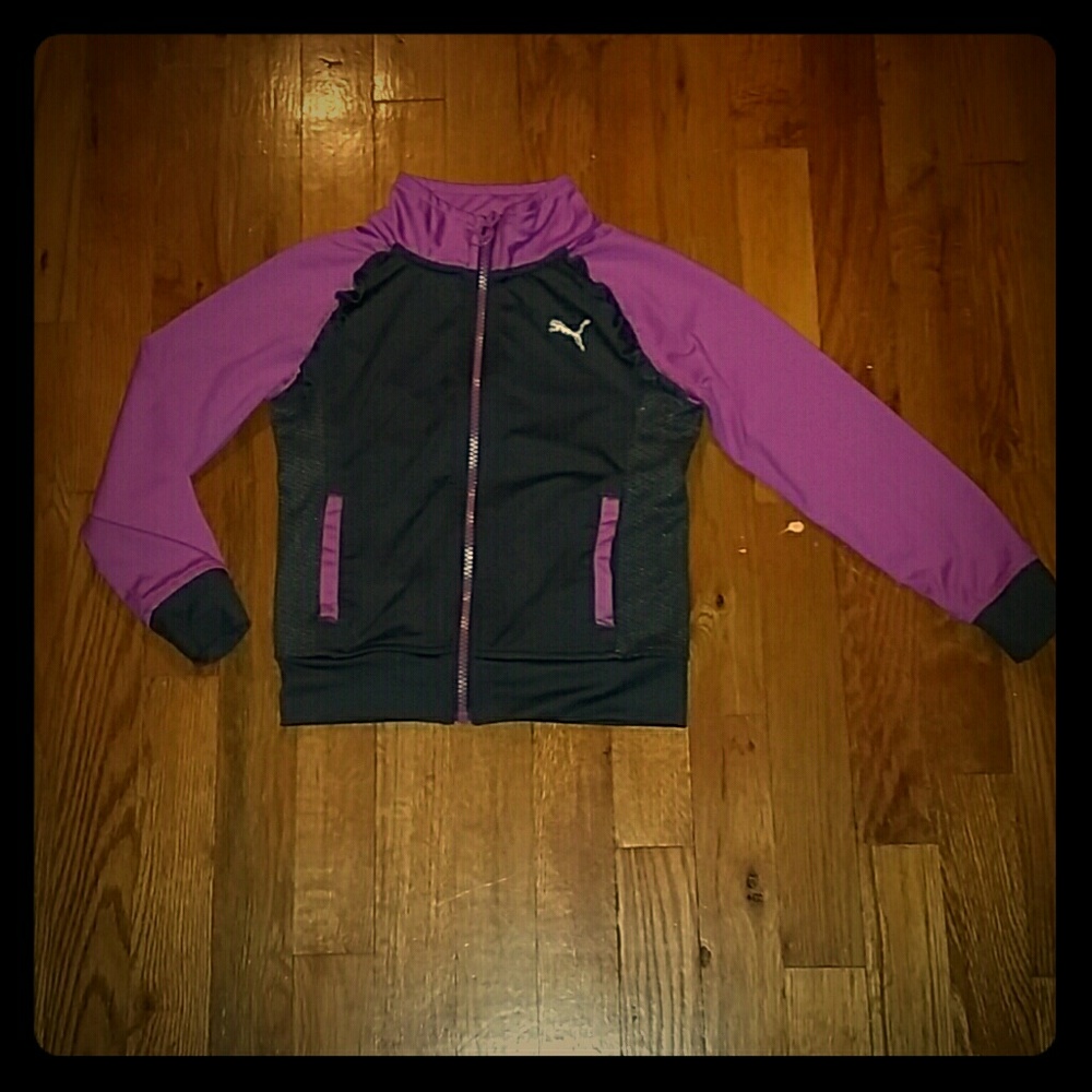 Girls Puma warmup jacket