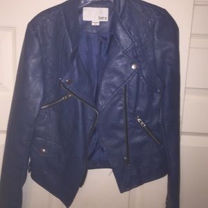 BarIII faux leather jacket