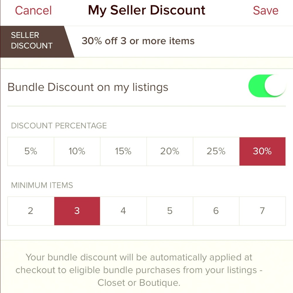 30% off!!