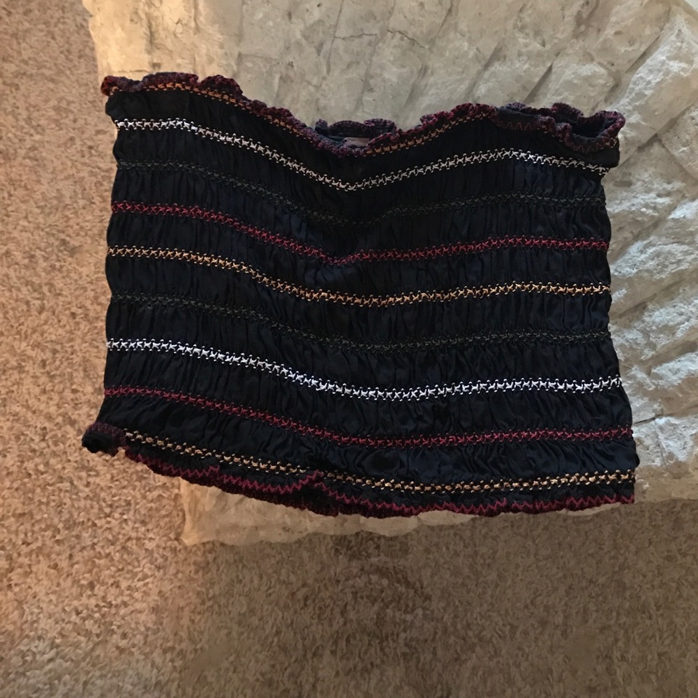 striped tube top