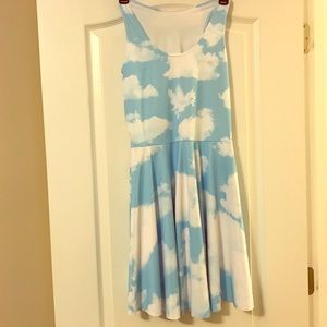 BlackMilk "RARE" print cloud skater dress