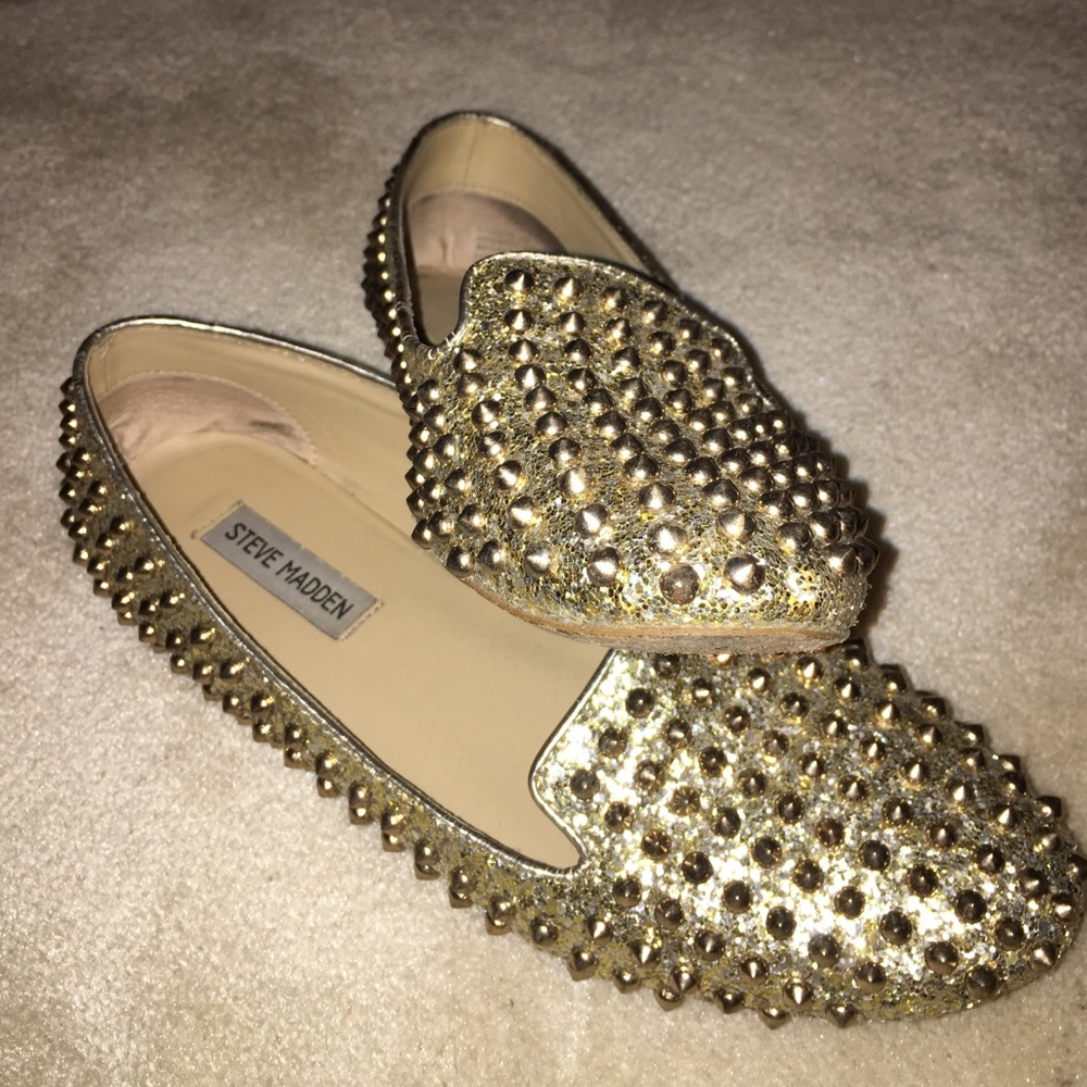 Gold Loafers
