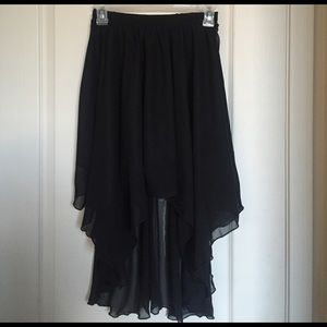 High Low Chiffon Skirt