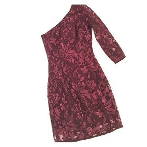H&M maroon sequined dress