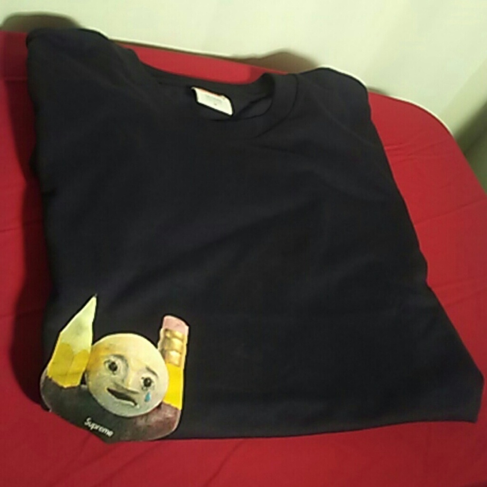 Supreme x mike hill regretter tee black medium