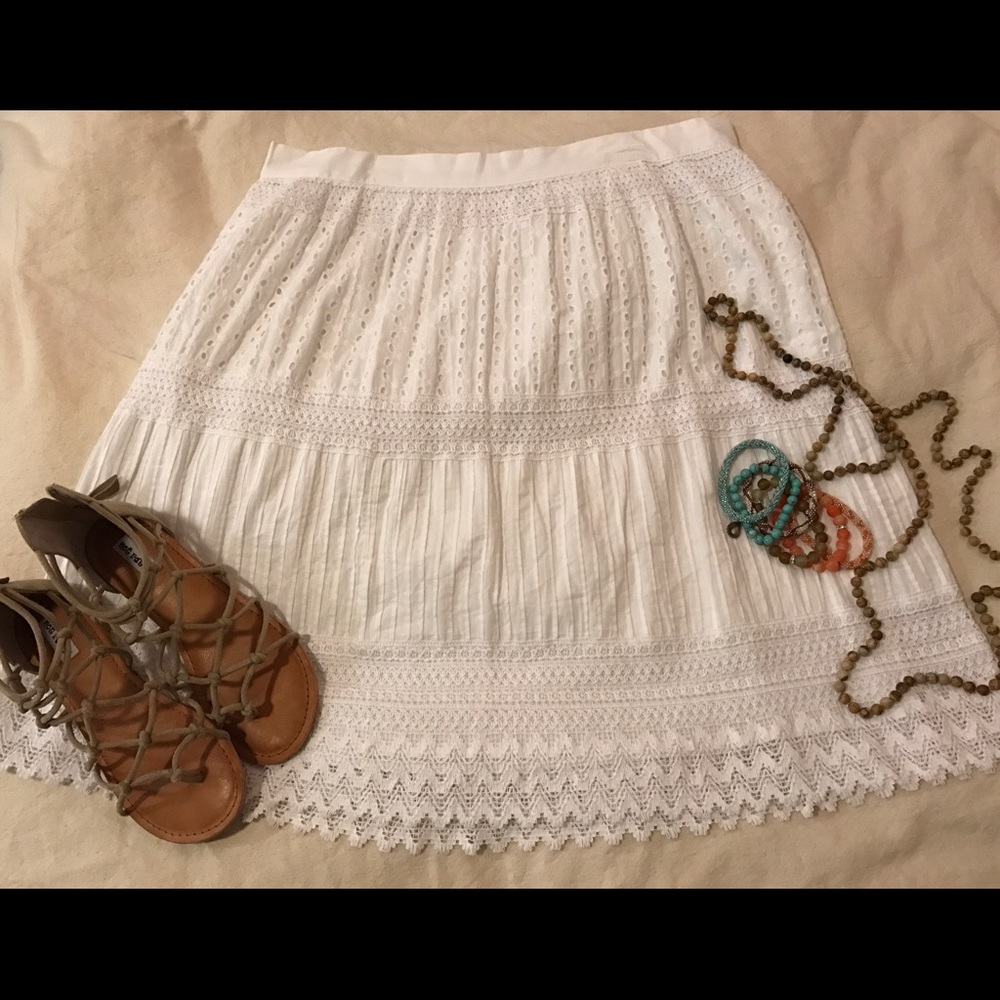 White Lace Skirt