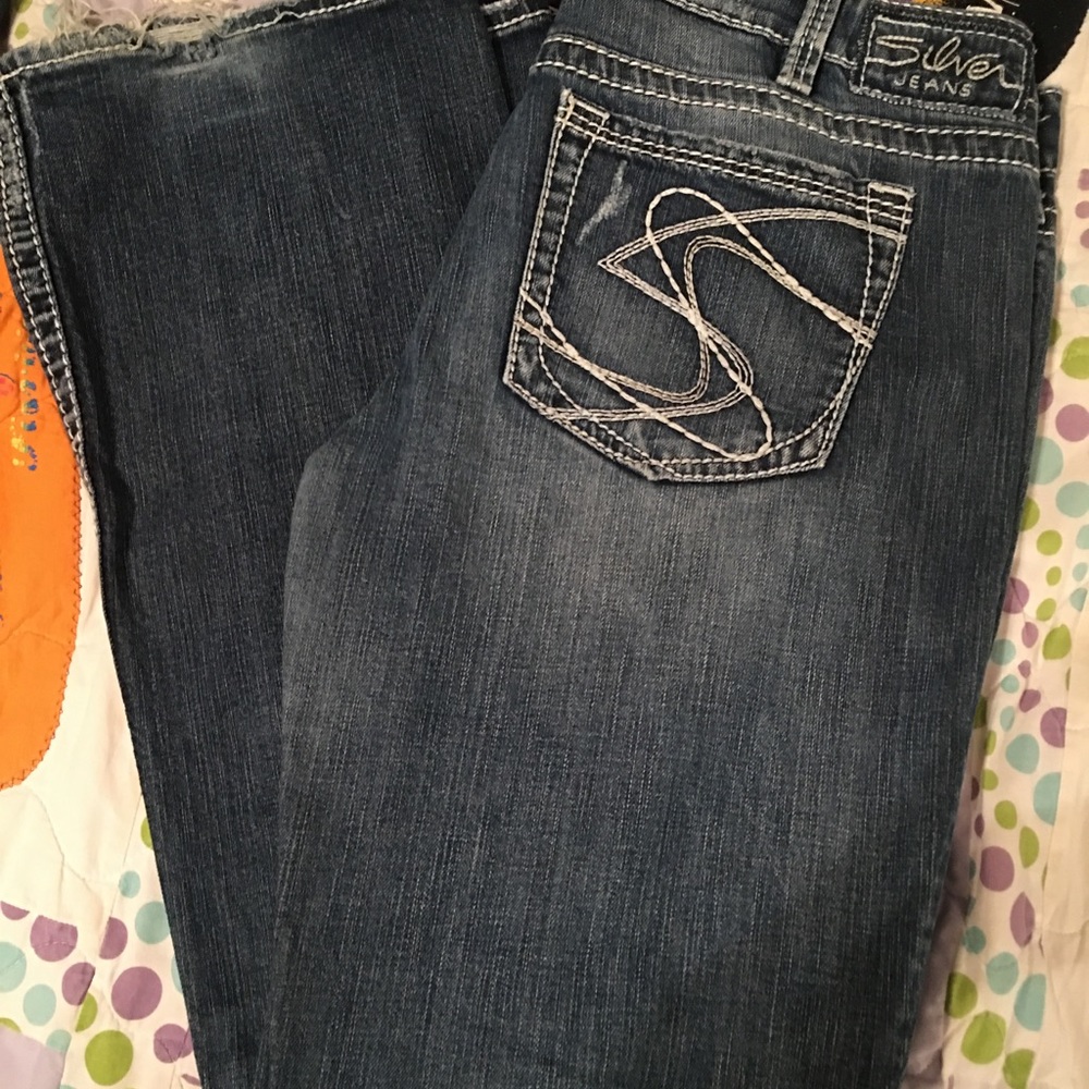 Silver jeans