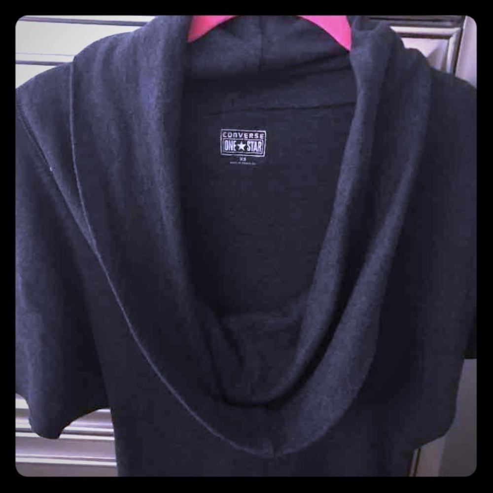 Gorgeous Authentic Converse Gray Cowl Neck, New XS