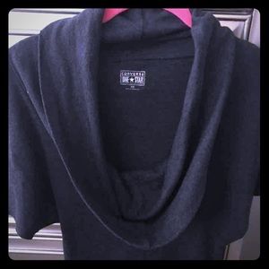 Gorgeous Authentic Converse Gray Cowl Neck, New XS